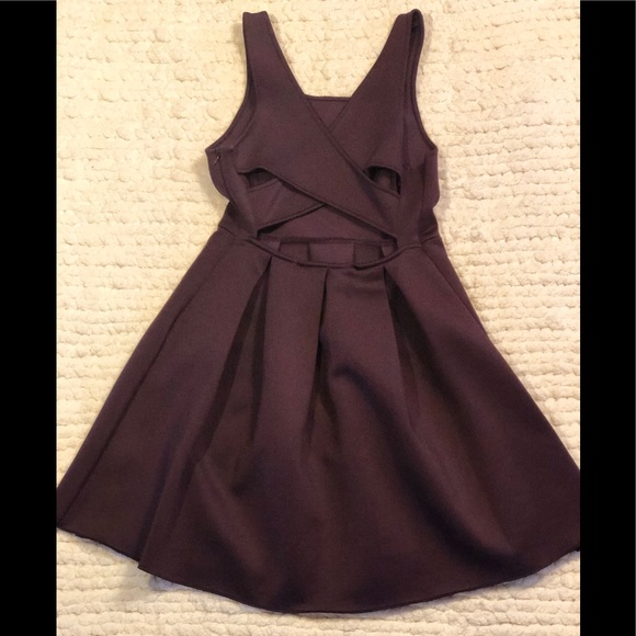 Plum fit & flare dress - Picture 2 of 2